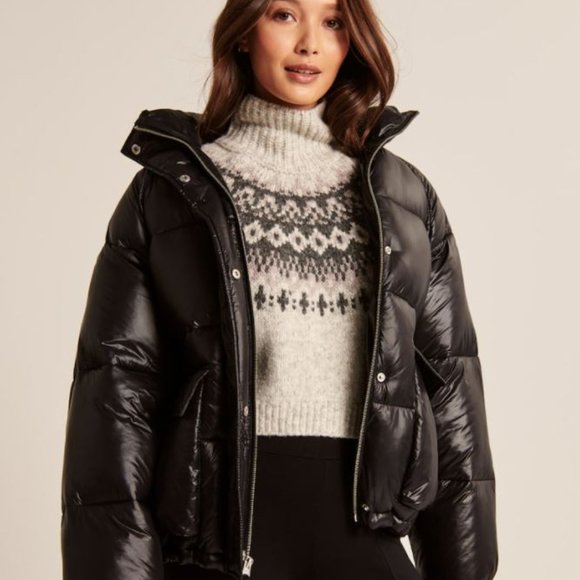 abercrombie oversized puffer